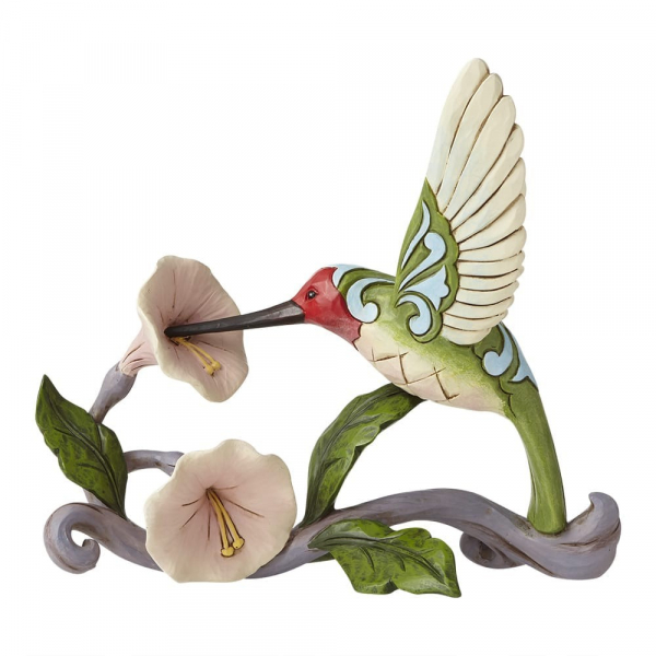 Jim Shore, Heartwood Creek, Jim Shore Kolibri, Jim Shore Hummingbird, 6008417, Blossoms and Beauty Hummingbird with Flower, Blüten und Schönheit Kolibri mit Blume