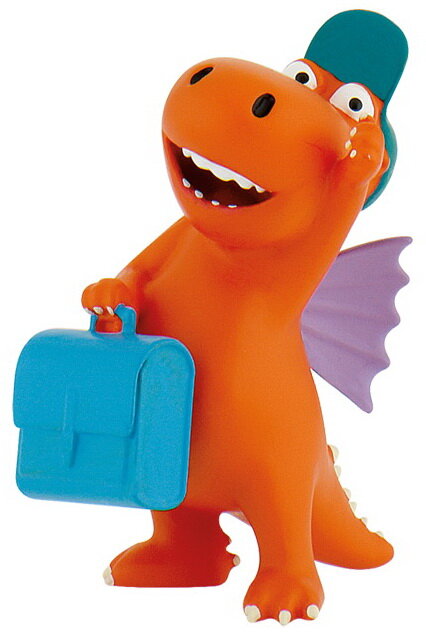 Der kleine Drache Kokosnuss - Kokosnuss mit Tasche - Bullyland Spielfigur 44053