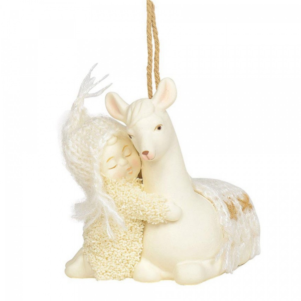 Kristi Jensen Piero, Snowpinions, Snowbabies, Department 56, Peaceful Kingdom Llama, Lama Ornament, 6003543