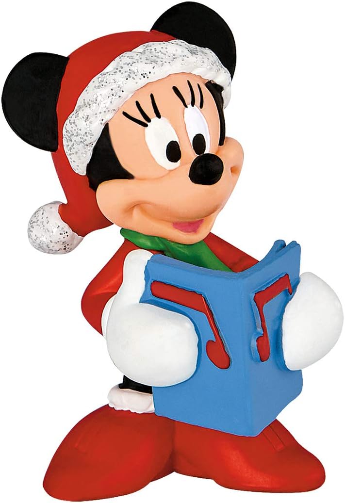 Micky & Friends - Weihnachten Minnie Maus /  Walt Disney Spielfigur - Tortenfigur - Disneyfigur Bullyland 15442