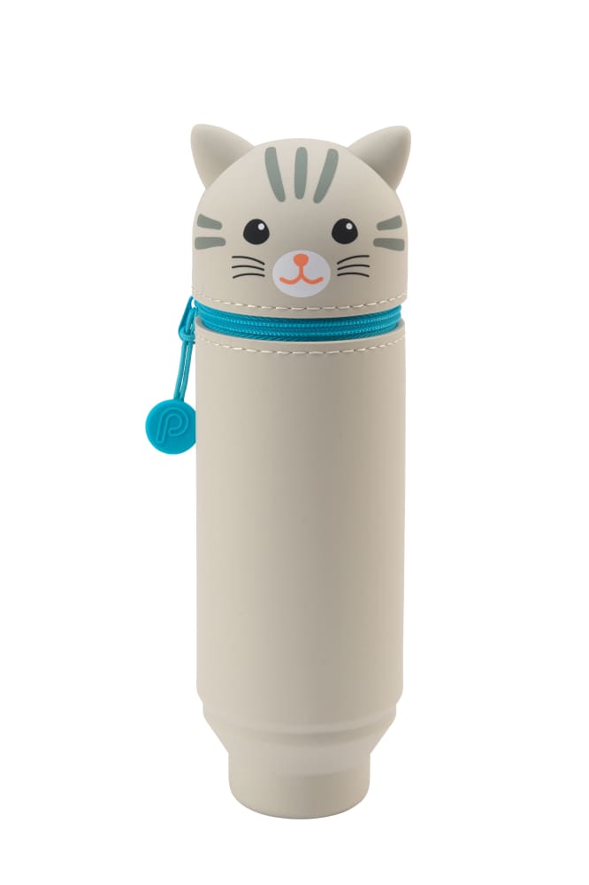 PuniLabo, PuniLabo, Punilabo, Lihit Lab, Federtasche und Stiftehalter, stehende Federtasche, Pencil Case, animal, Tiere, stand up pen case, A7712-102, Federtasche Kitty Cat American Short Hair Katze, Schlamper, Faulenzer, FedermappePunilabo, Lihit Lab, Fe