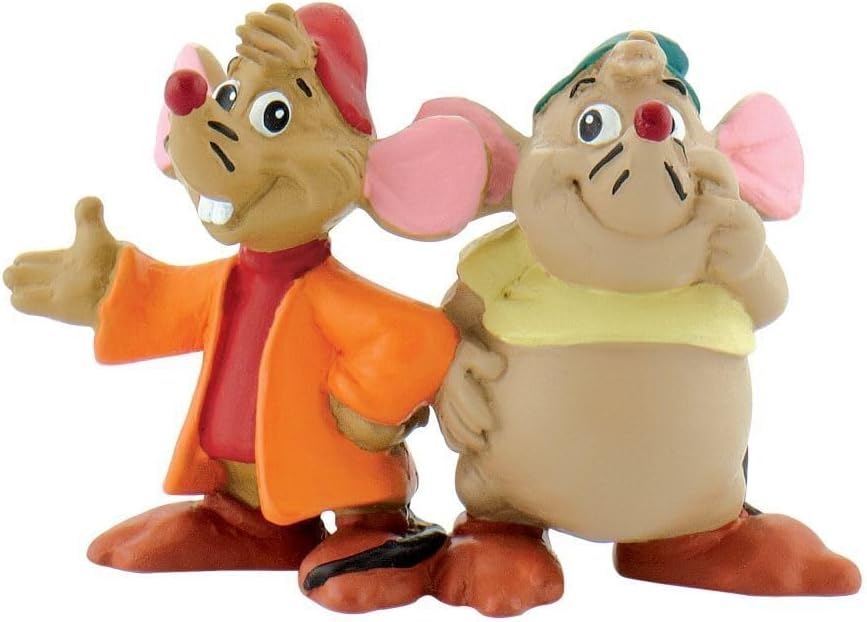 Cinderella - Mäuse Karli & Jacques - Jac & Gus /  Walt Disney Spielfigur - Tortenfigur - Disneyfigur Bullyland 12502