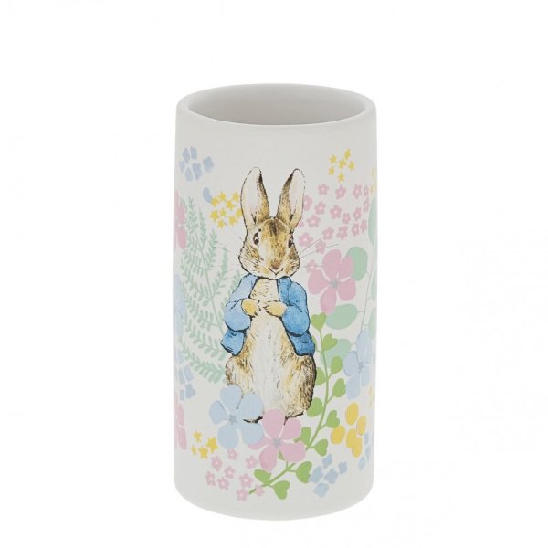 Beatrix Potter, Peter Rabbit, A32232, Peter Rabbit, Beatrix Potter Blumenvase, English Garden Vase, Peter Hase, Tales of Beatrix Potter