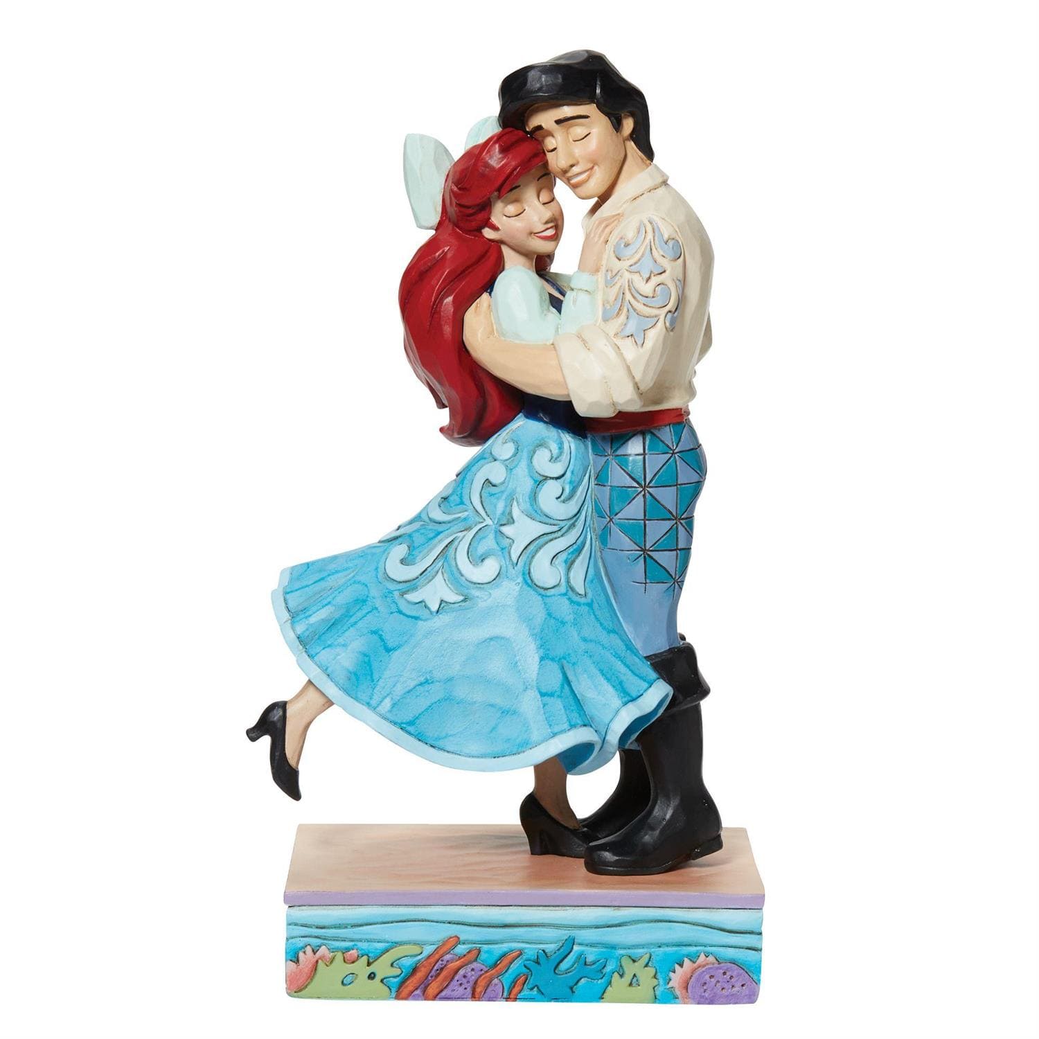 Disney Traditions,Disney Traditions, Jim Shore, Disney Traditions Jim Shore, 6013070, Two Worlds United, Liebespaar Arielle & Prinz Eric, Ariel & Prince Eric Love, Disney Paar, Disney Liebespaar, Disney Pärchen, Jim Shore Arielle, Disney Traditions Ariel 