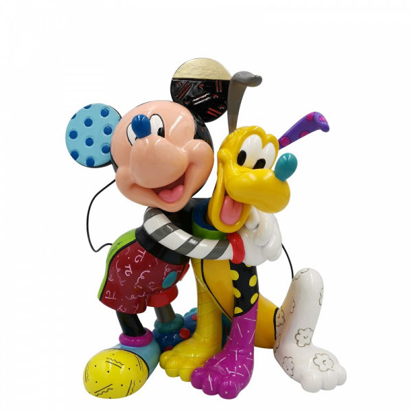 Romero Britto, Disney Britto Collection, Britto, 600094,  Mickey and Pluto, Britto Micky und Pluto, Disney Britto, Romero Britto Disney, Romero Britto Disney Figuren, Romero Britto Disney Art, Romero Disney Collection, Britto Disney Deutschland