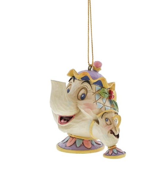 Mrs. Potts & Chip - Madame Pottine & Tassilo Ornament / Disney Traditions by Jim Shore - A21431