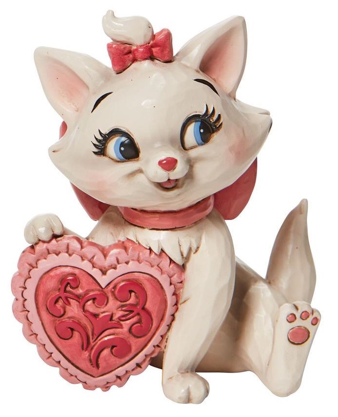 Disney Traditions, Jim Shore, Jim Shore Disney, Marie Heart, Marie, 6010107, Marie mit Herz, Aristocats, Jim Shore Walt Disney, Jim Shore Marie, Disney Traditions Marie