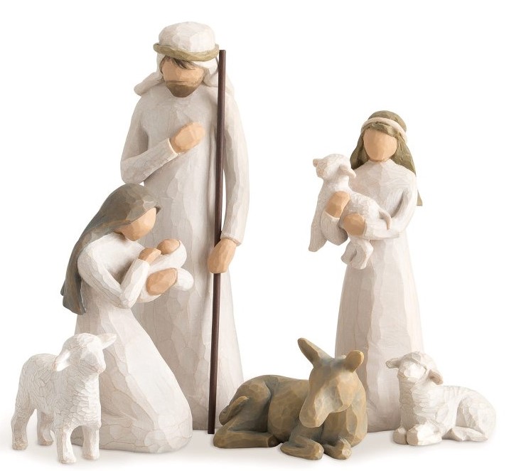 Weihnachtskrippe - Nativity Willow Tree 26005 - Heilige Familie - Christi Geburt / Willow Tree Krippe - Susan Lordi 26005