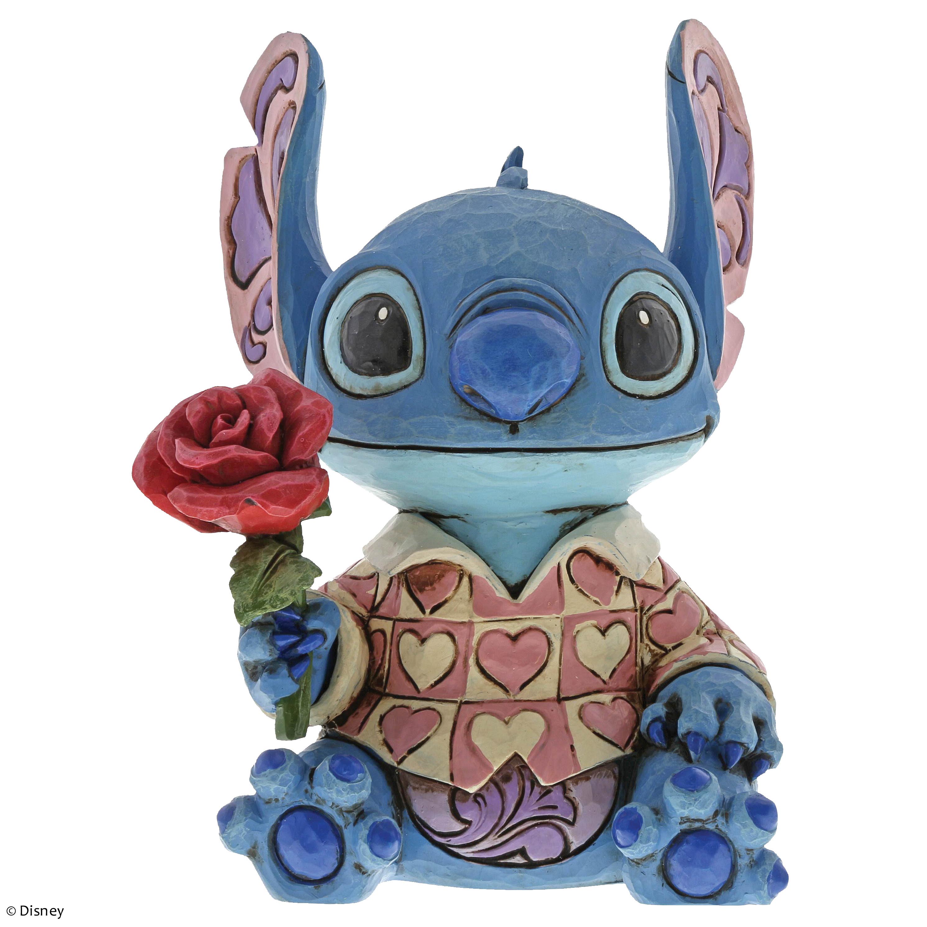 Disney Traditions, Jim Shore, Clueless Casanova - Stitch mit Blumen