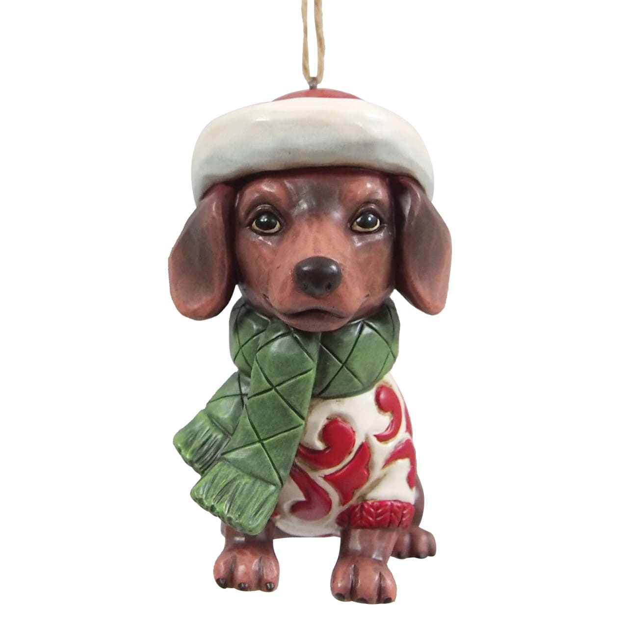 Christmas Dog Dachshund Ornament / Dackel Weihnachtsanhänger - Heartwood Creek by Jim Shore 6017307