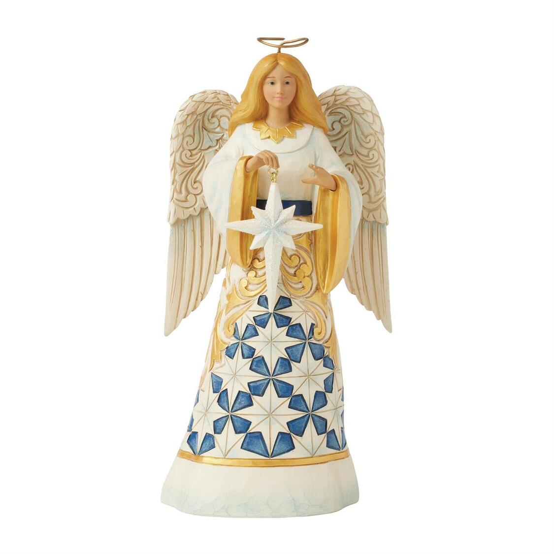 Holiday Graces Blue and Gold Engel / Angel - Heartwood Creek by Jim Shore 6017006