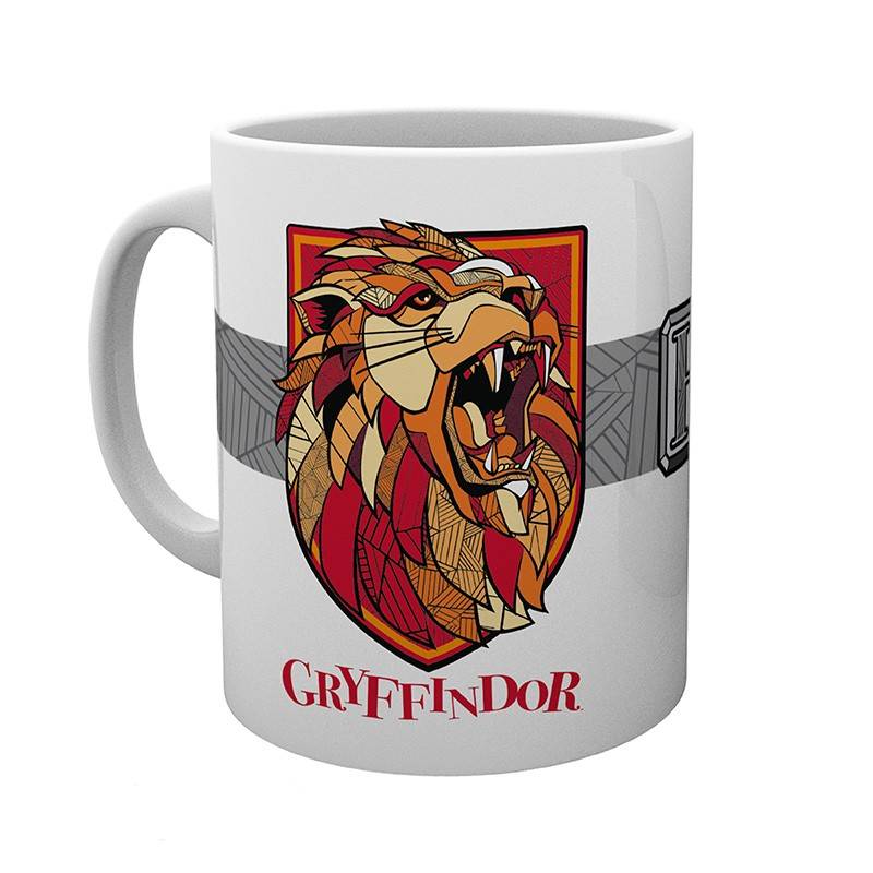 Harry Potter, ABY-Style, Abysse, Becher, Tasse, Kaffeebecher, Hogwarts, Wappen Gryffindor, Gryffindor, Slytherin, Hufflepuff, Ravenclaw,  ABYMUG3971, 4 Häuser, Harry Potter Geschenkidee