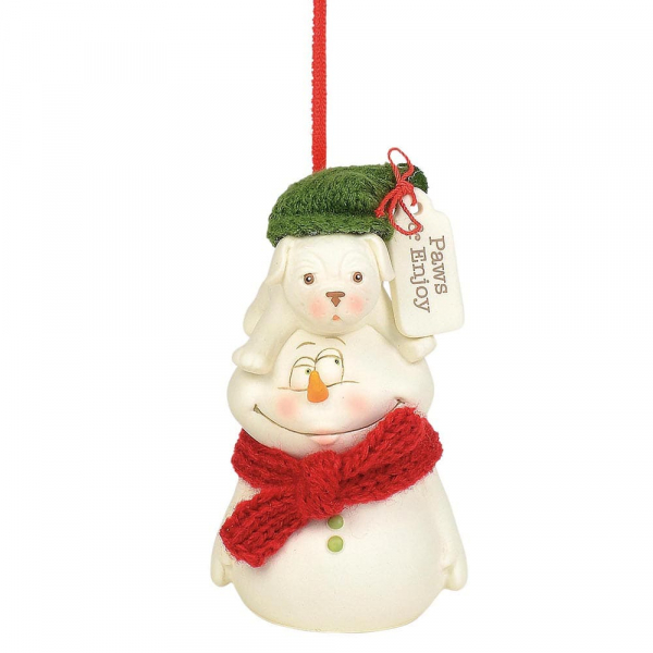 Kristi Jensen Piero, Snowpinions, Snowbabies, Department 56, Schneemann, Ornament, Anhänger, Paws & Enjoy, 6004258