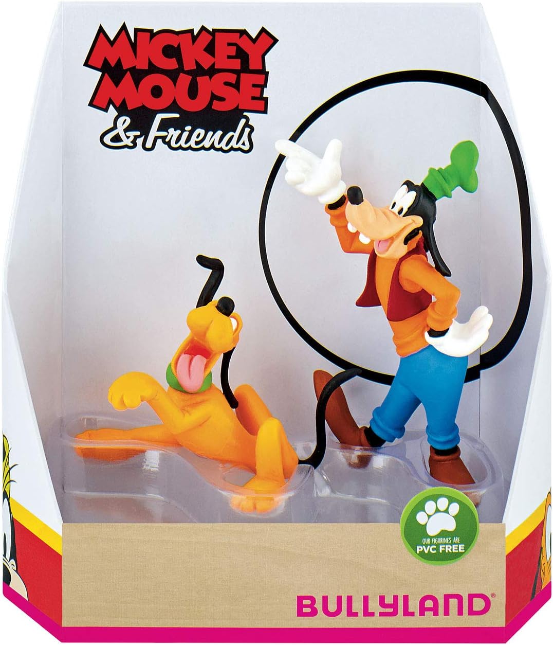 Mickey & Friends - Geschenkset Goofy & Pluto / Walt Disney Spielfigur - Tortenfigur - Disneyfigur Bullyland 15085