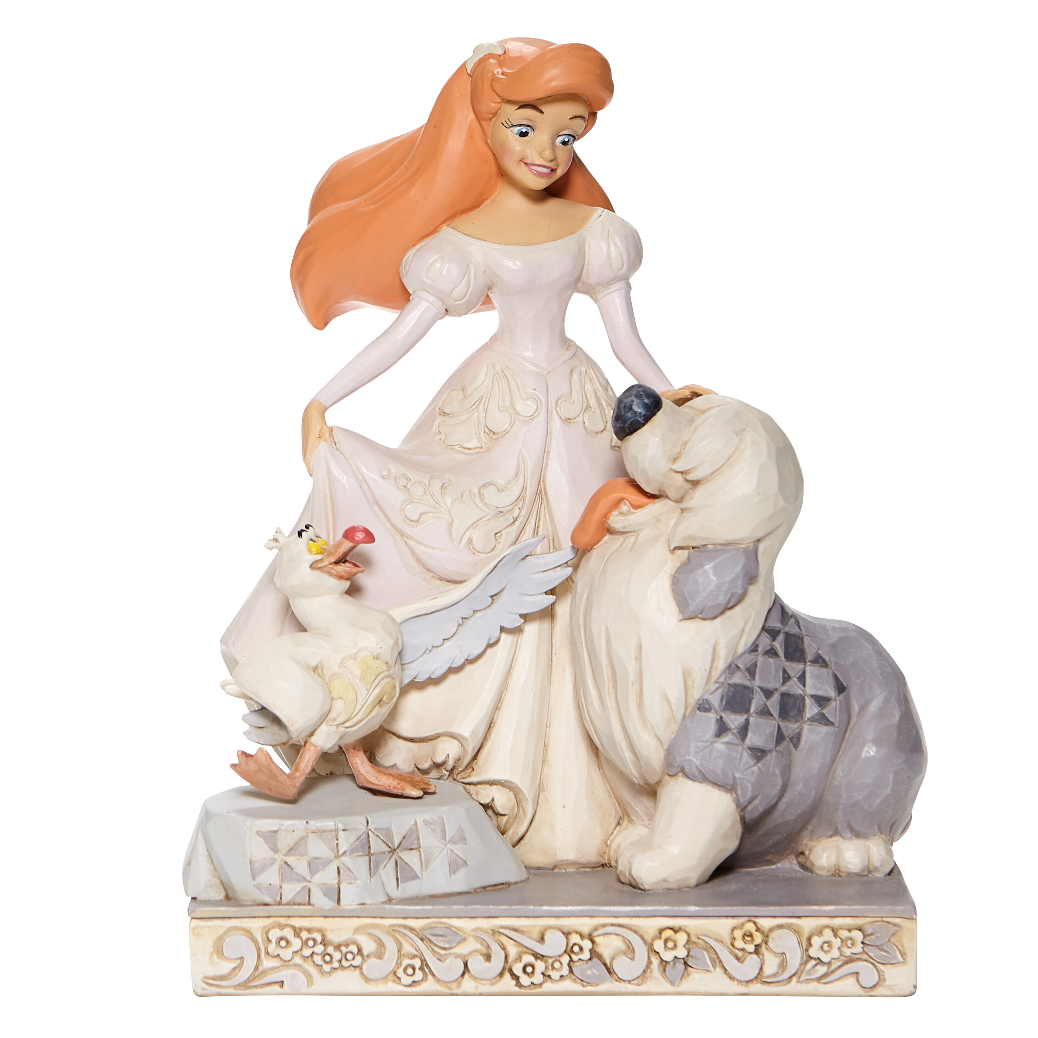 Disney Traditions, Jim Shore, Jim Shore Disney, Jim Shore Disneyfigur, Jim Shore Disney Figur, Spirited Siren, White Woodland Arielle, Ariel, 6008066