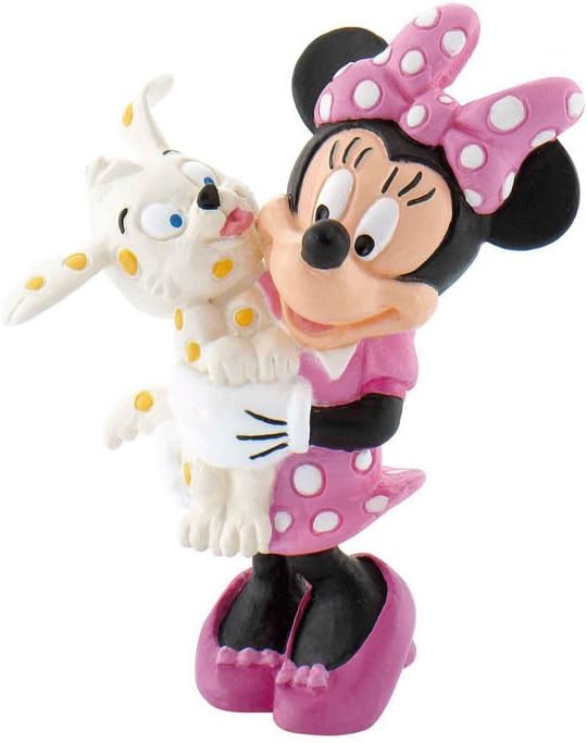 Micky & Friends - Minnie Maus mit Hund /  Walt Disney Spielfigur - Tortenfigur - Disneyfigur Bullyland 15329