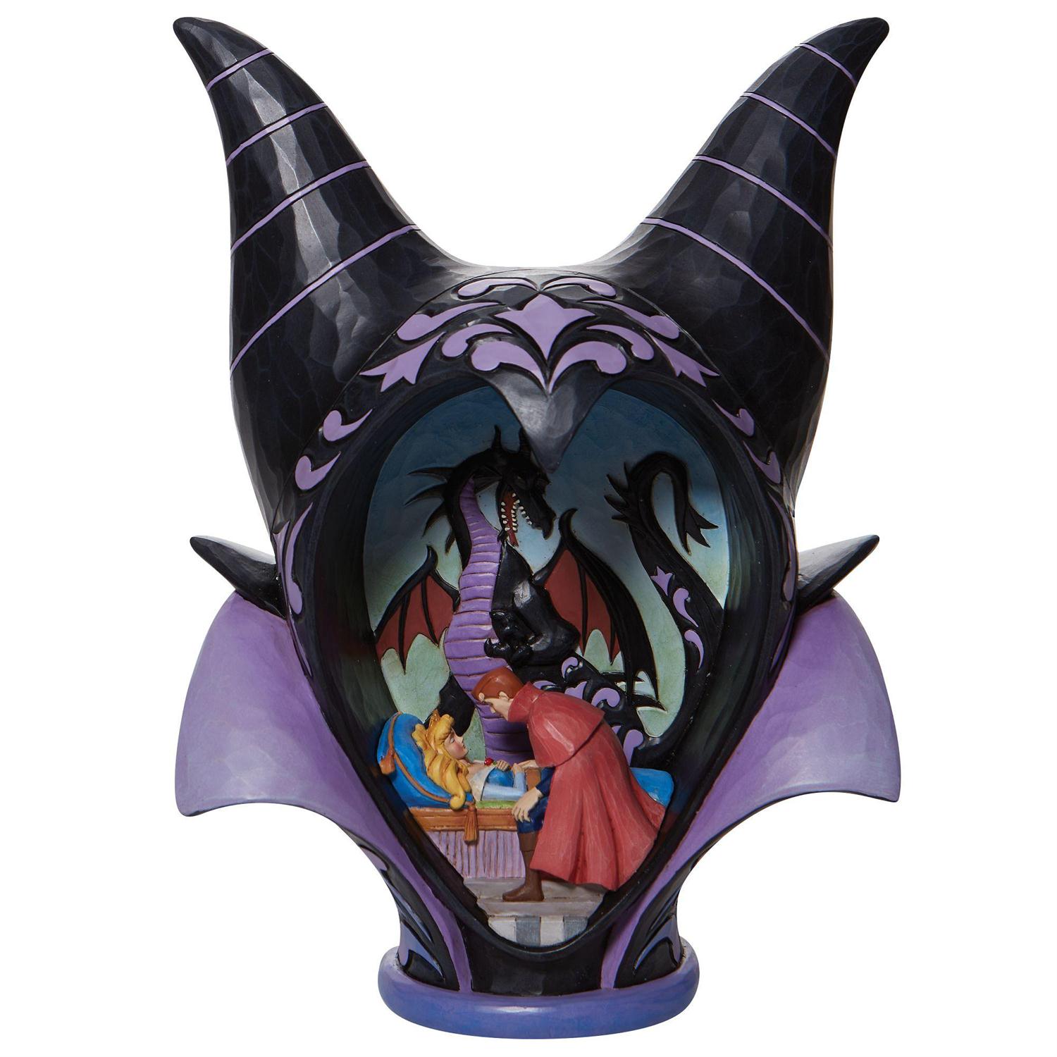 True Love's Kiss - Maleficent / Malefiz Diorama Headdress Figur - Disney Traditions by Jim Shore 6008996